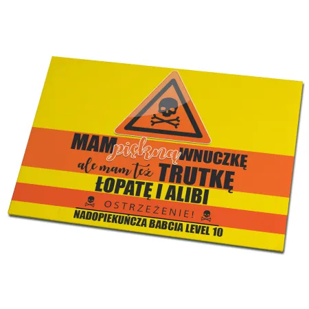 Magnes na lodówkę dla BABCI Mam piękną wnuczkę